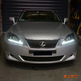 JDM Black LED DRL Day - Time Projector Head Lights for Lexus IS250 IS350 XE20 2005 - 2013 - Mars Performance